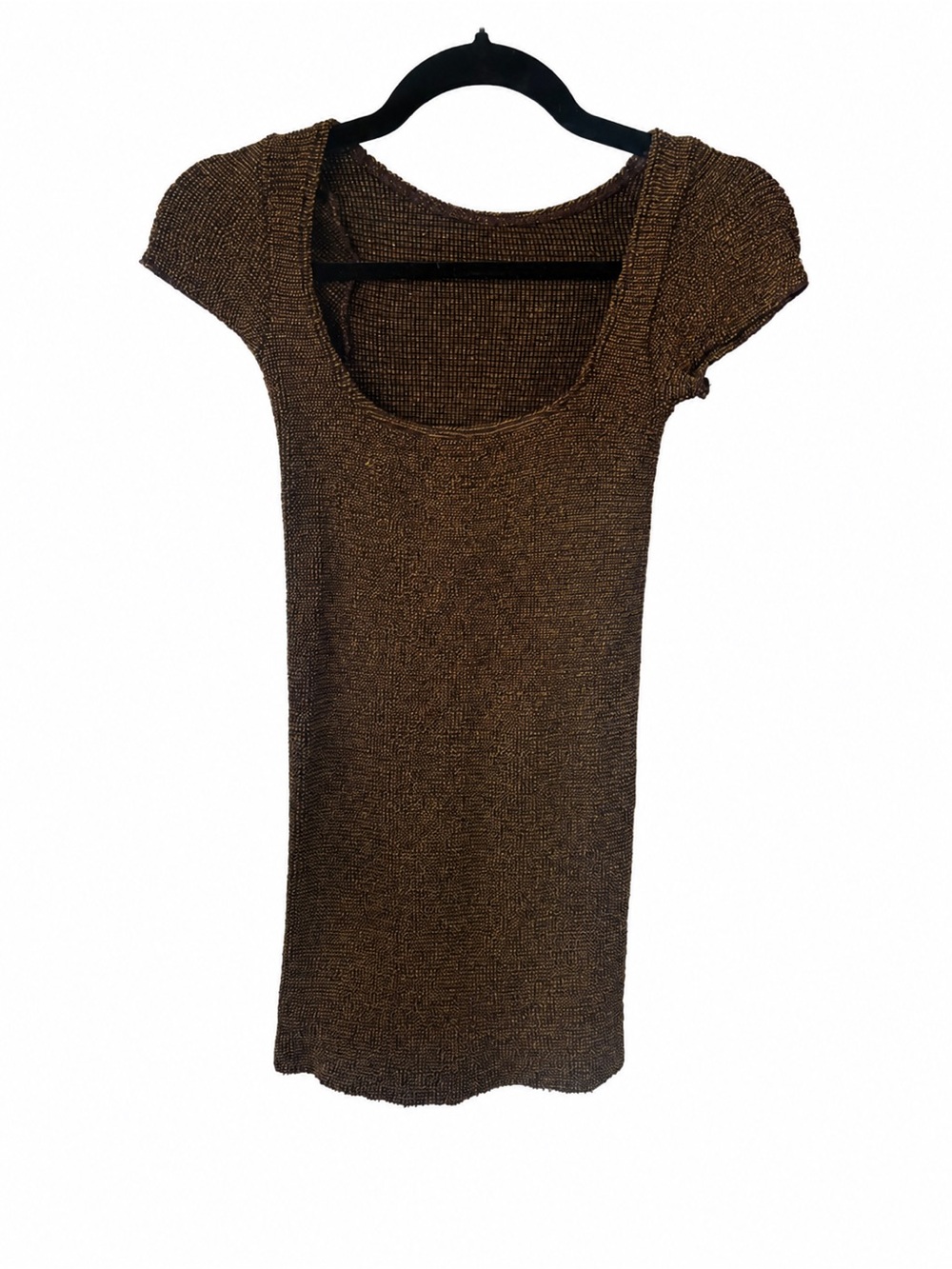 Bond-Eye Metallic Knit Stretch Dress - Picture 3 of 5